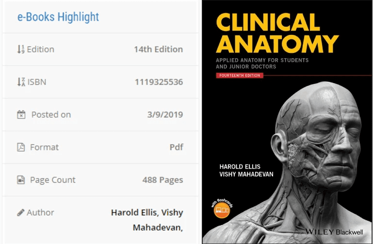 تحميل و قراءة كتاب Clinical Anatomy: Applied Anatomy